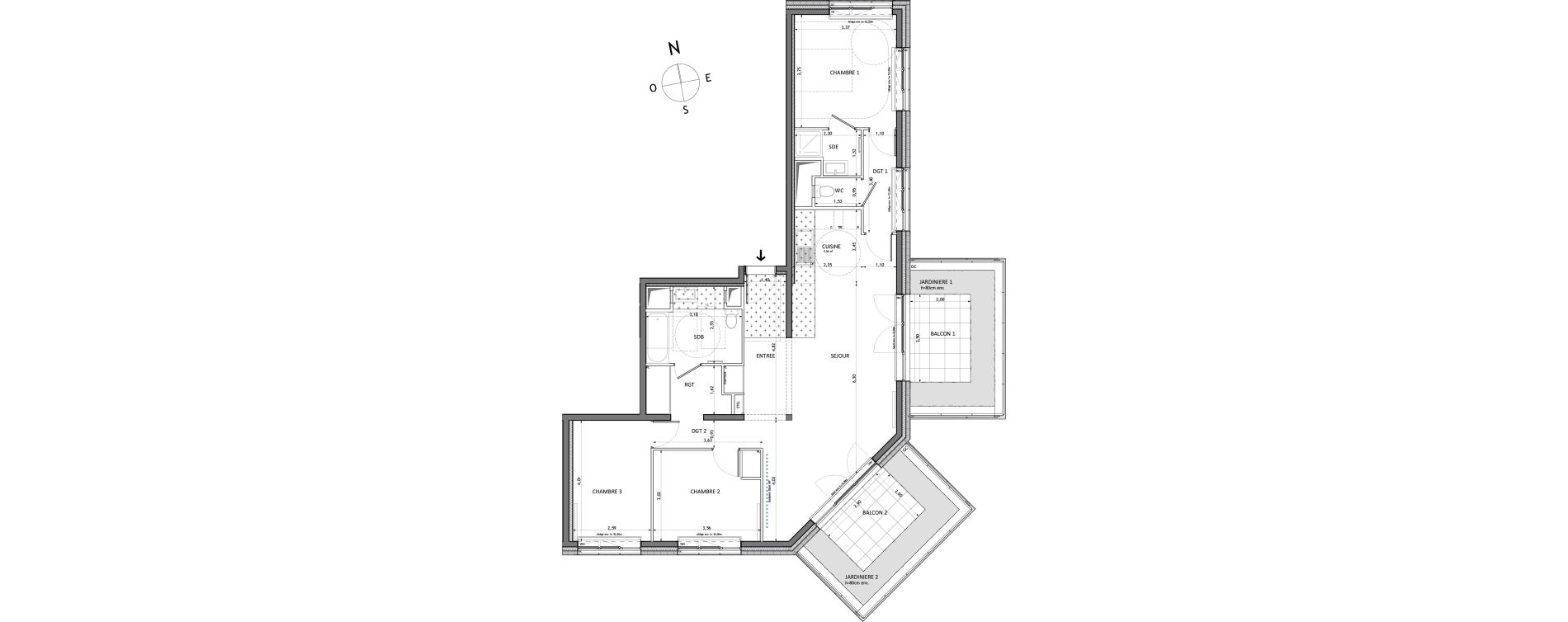 Appartement T4 de 98,54 m2 &agrave; Ivry-Sur-Seine Ivry port