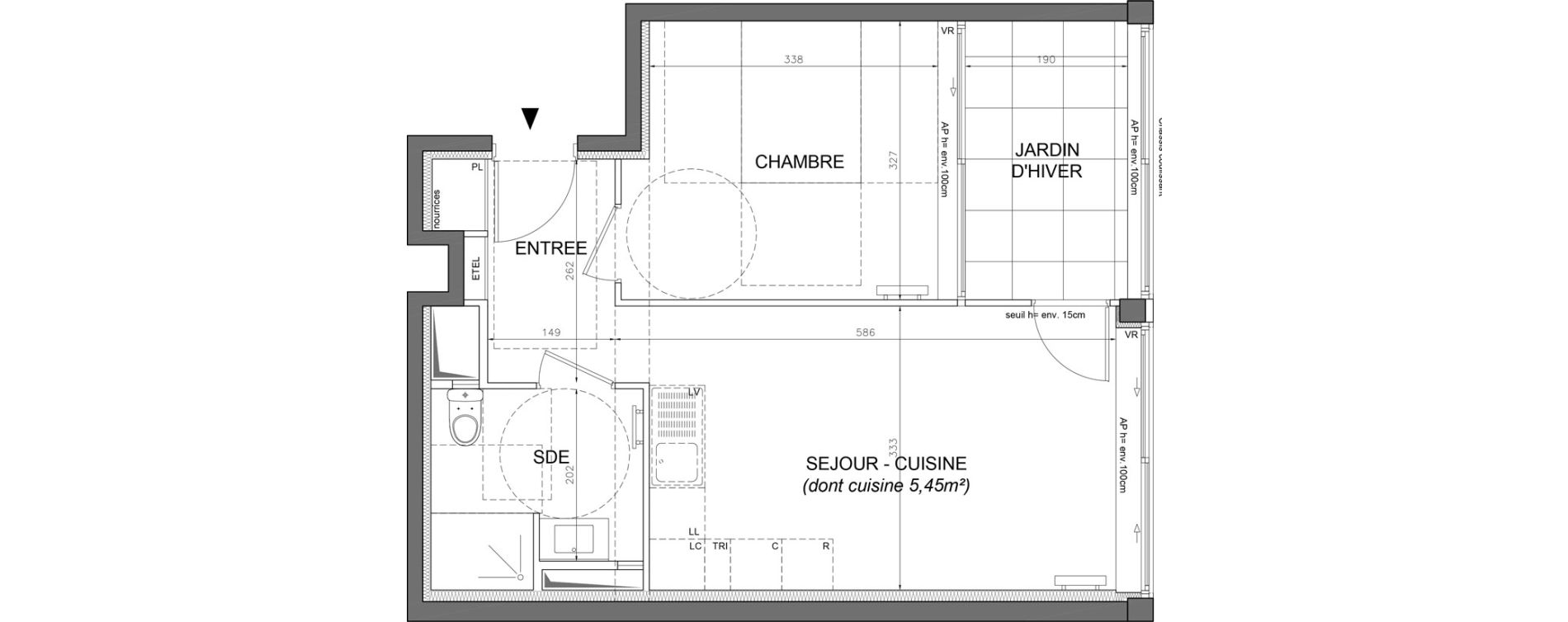 Appartement T2 de 40,00 m2 &agrave; Ivry-Sur-Seine Ivry port