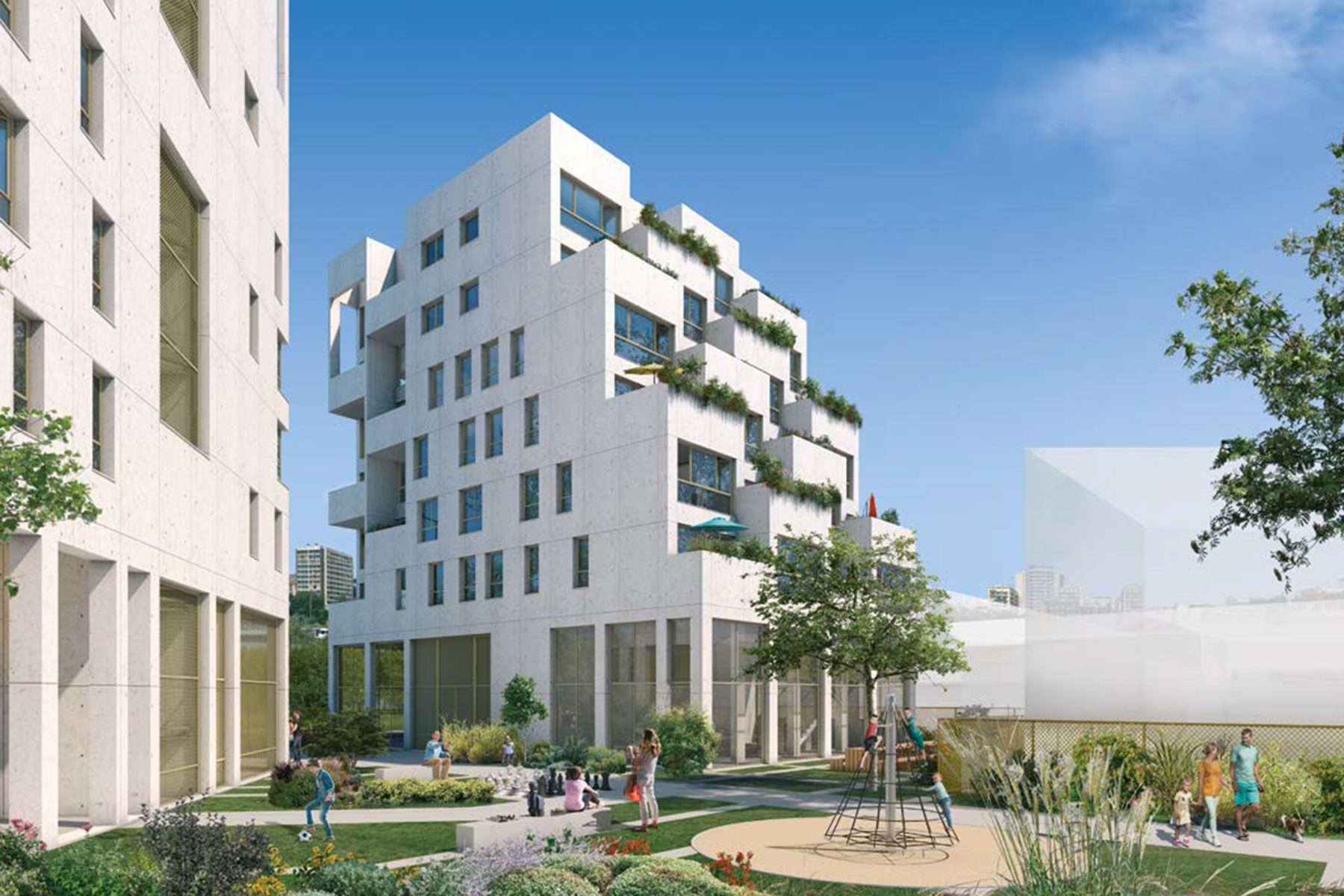 Rive et Parc à IvrysurSeine programme neuf