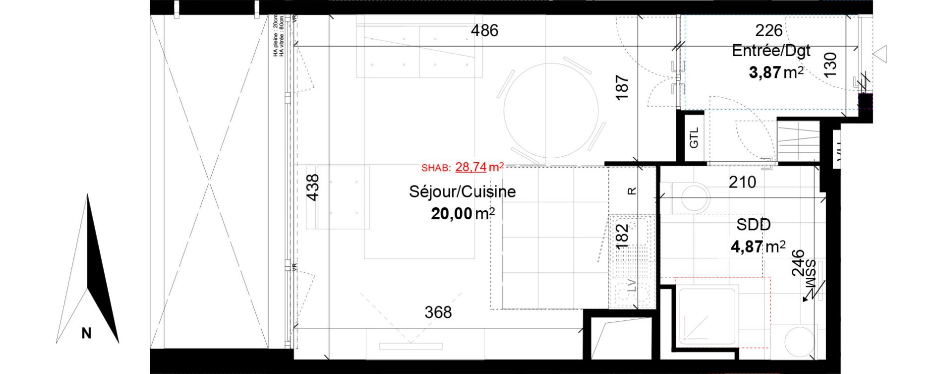 Appartement T1 de 28,74 m2 &agrave; Ivry-Sur-Seine Centre