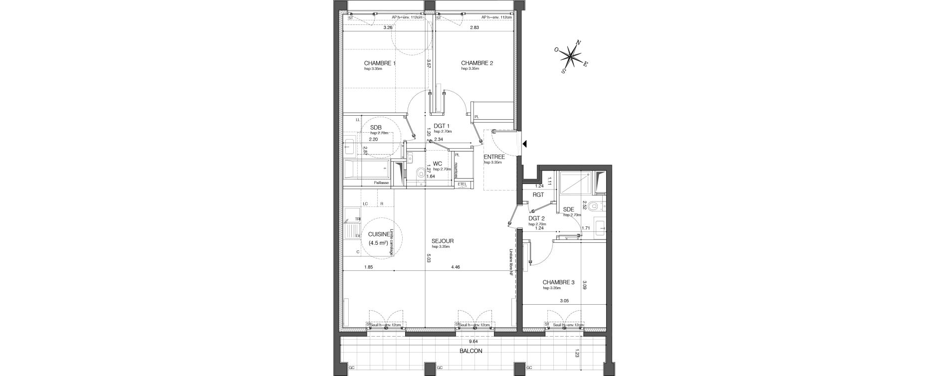 Appartement T4 de 84,20 m2 &agrave; Ivry-Sur-Seine Ivry confluences