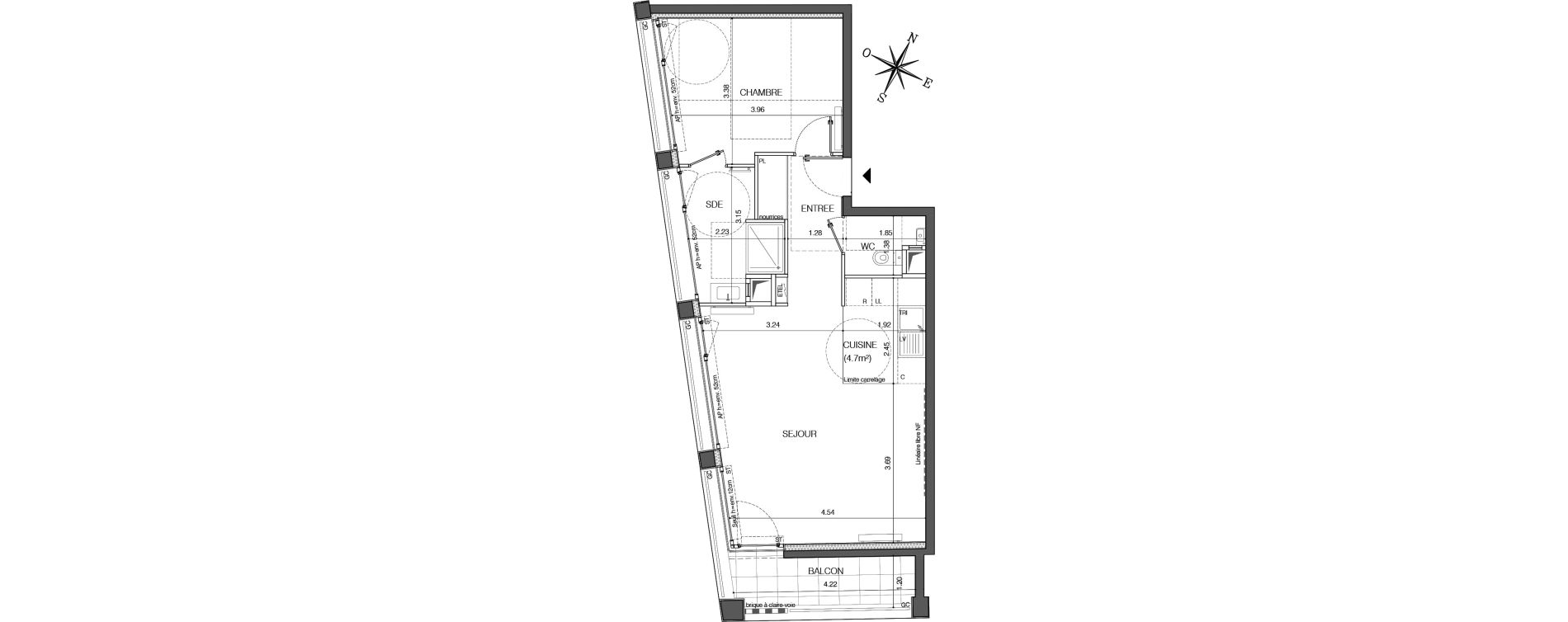 Appartement T2 de 54,10 m2 &agrave; Ivry-Sur-Seine Ivry confluences