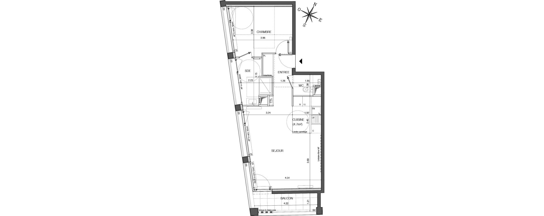 Appartement T2 de 54,10 m2 &agrave; Ivry-Sur-Seine Ivry confluences