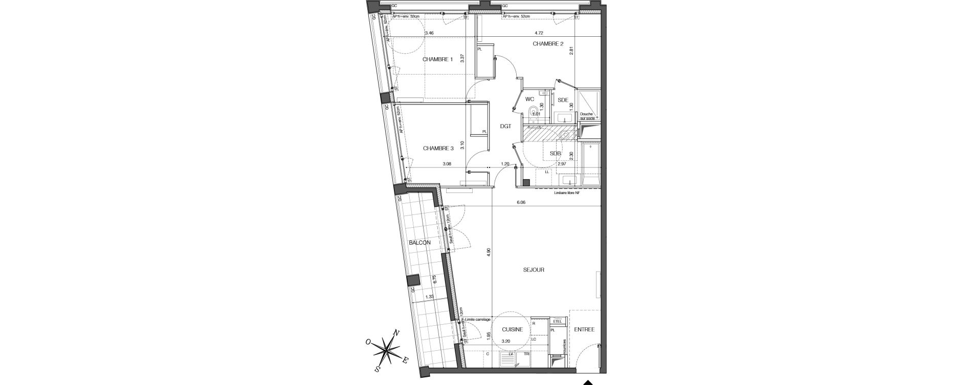 Appartement T4 de 86,40 m2 &agrave; Ivry-Sur-Seine Ivry confluences