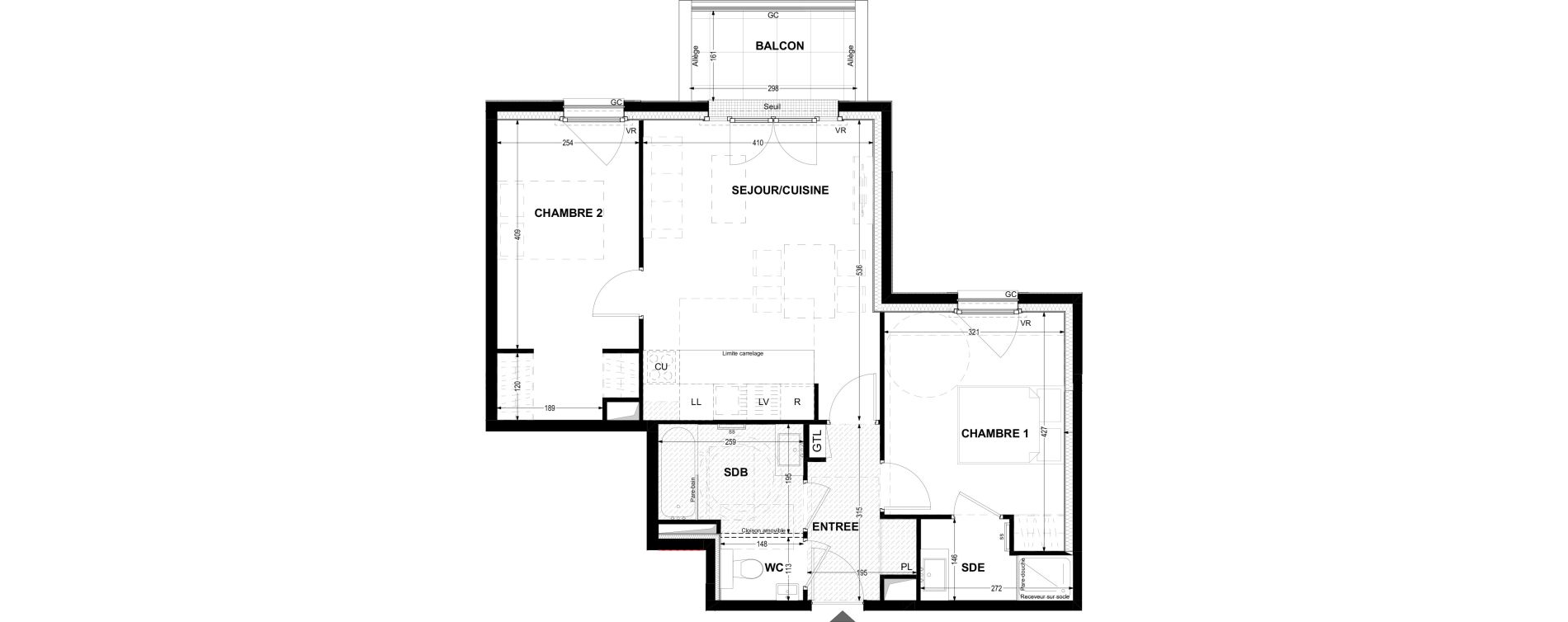 Appartement T3 de 61,79 m2 &agrave; Joinville-Le-Pont Moutier