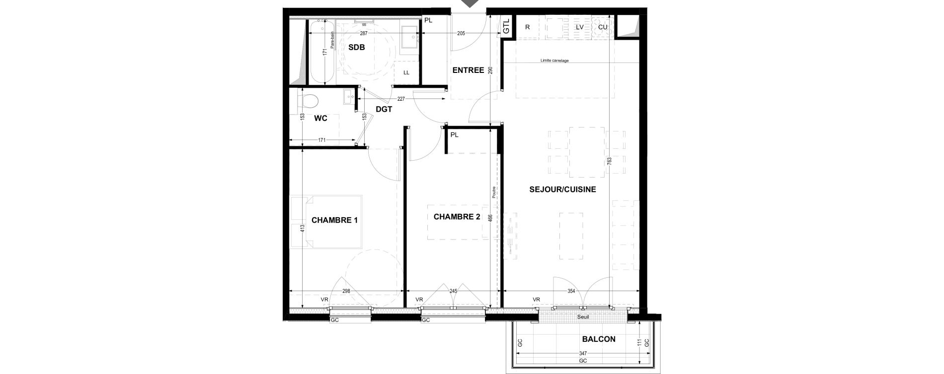 Appartement T3 de 65,64 m2 &agrave; Joinville-Le-Pont Moutier