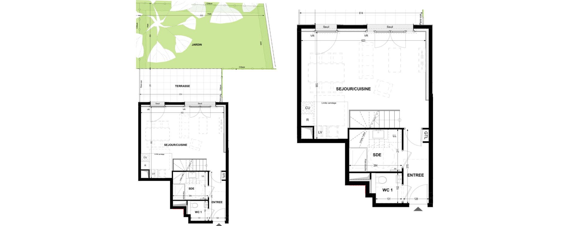 Duplex T4 de 95,90 m2 &agrave; Joinville-Le-Pont Moutier