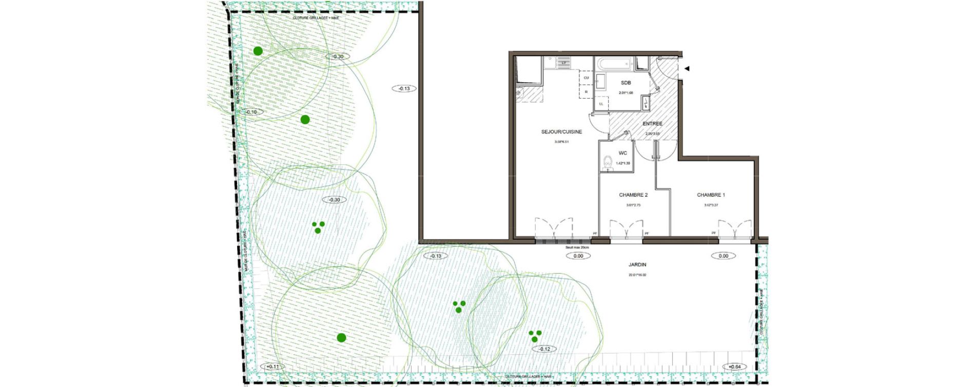 Appartement T3 de 62,13 m2 &agrave; La Queue-En-Brie Centre