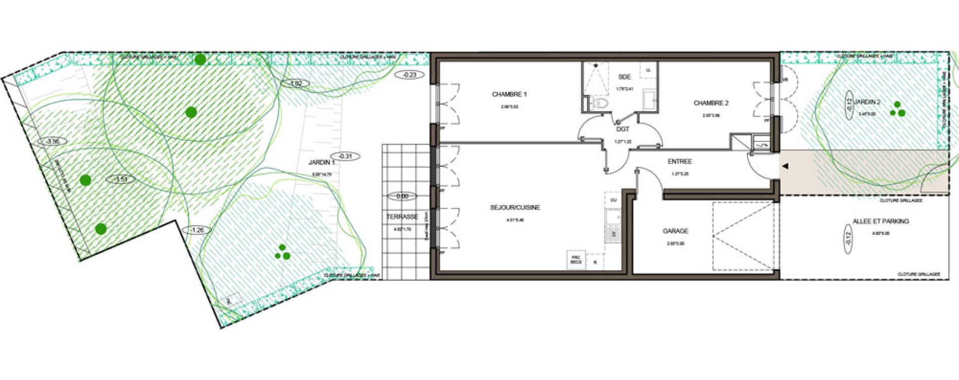 Maison T3 de 70,12 m2 &agrave; La Queue-En-Brie Centre