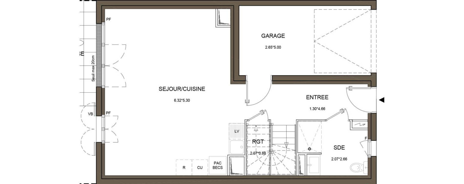 Maison T5 de 100,94 m2 &agrave; La Queue-En-Brie Centre