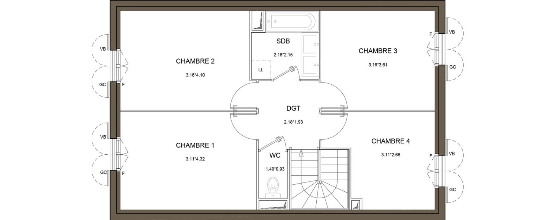 Maison T5 de 100,94 m2 &agrave; La Queue-En-Brie Centre