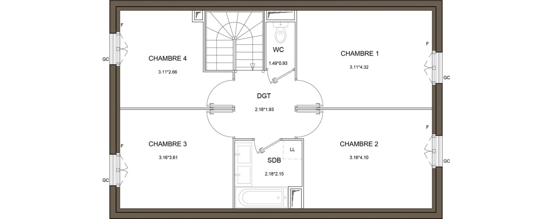 Maison T5 de 100,42 m2 &agrave; La Queue-En-Brie Centre