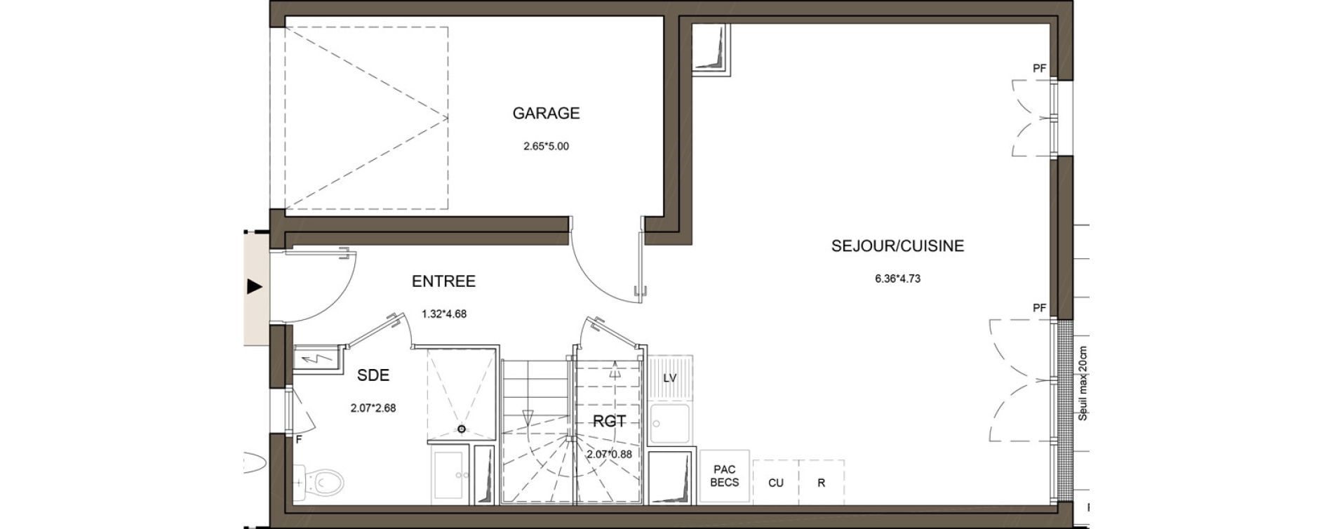 Maison T5 de 101,54 m2 &agrave; La Queue-En-Brie Centre