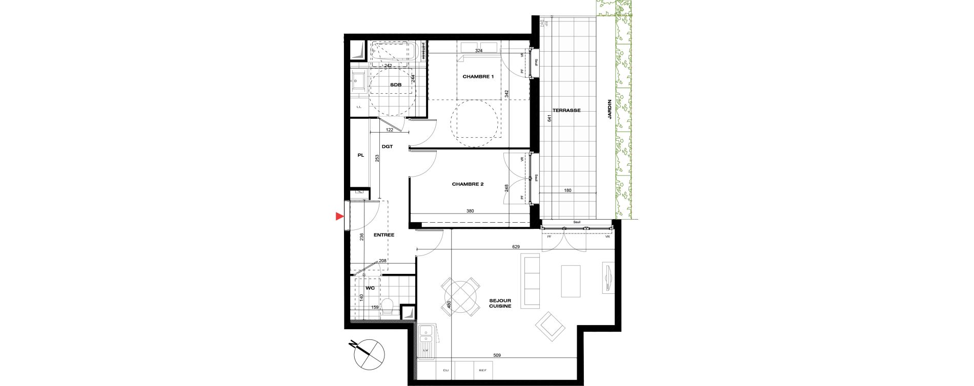 Appartement T3 de 66,59 m2 &agrave; La Queue-En-Brie Centre