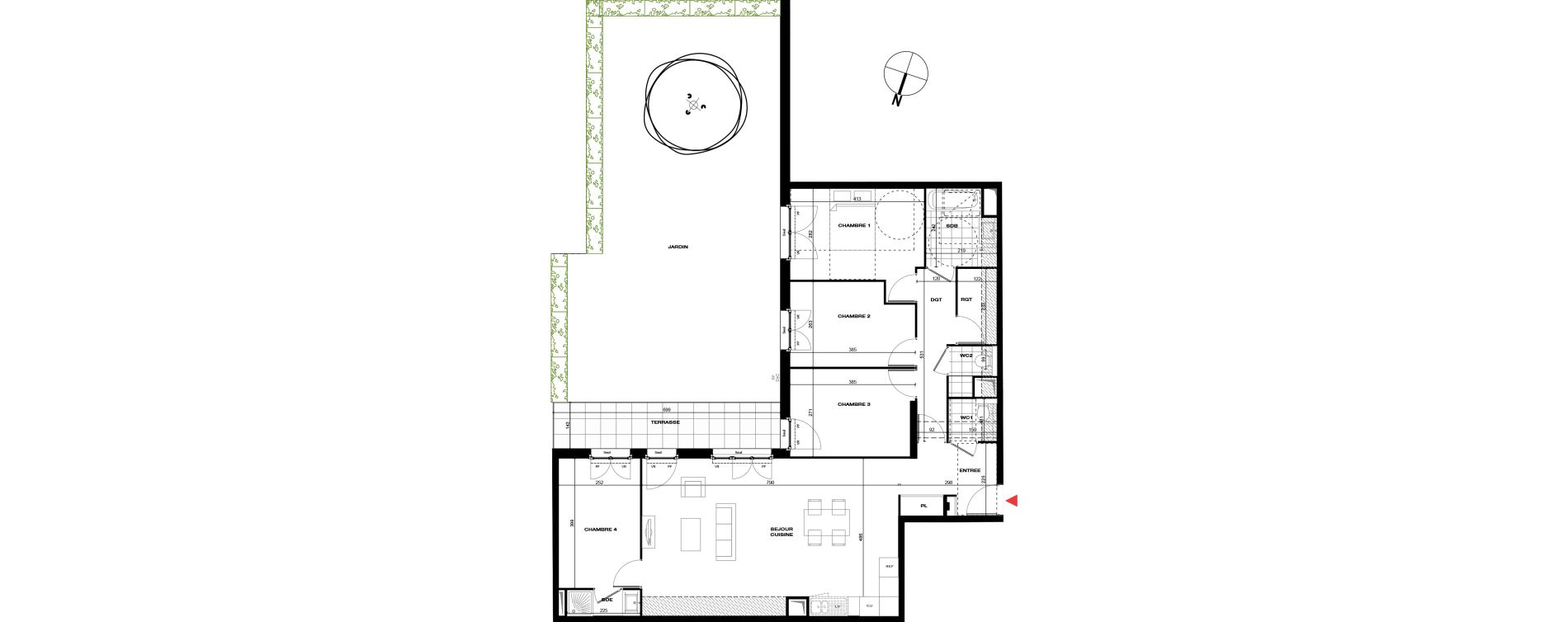 Appartement T5 de 104,91 m2 &agrave; La Queue-En-Brie Centre