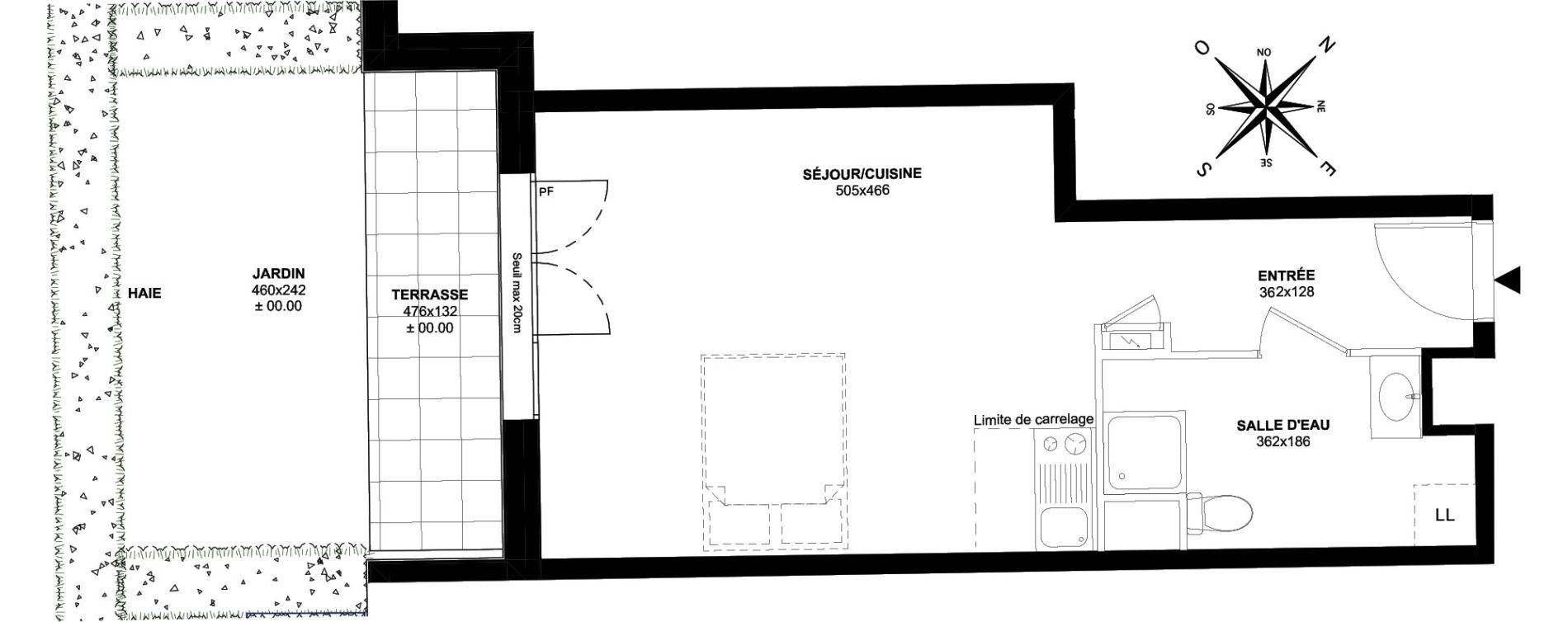 Appartement T1 de 35,22 m2 au Perreux-Sur-Marne Le thillard