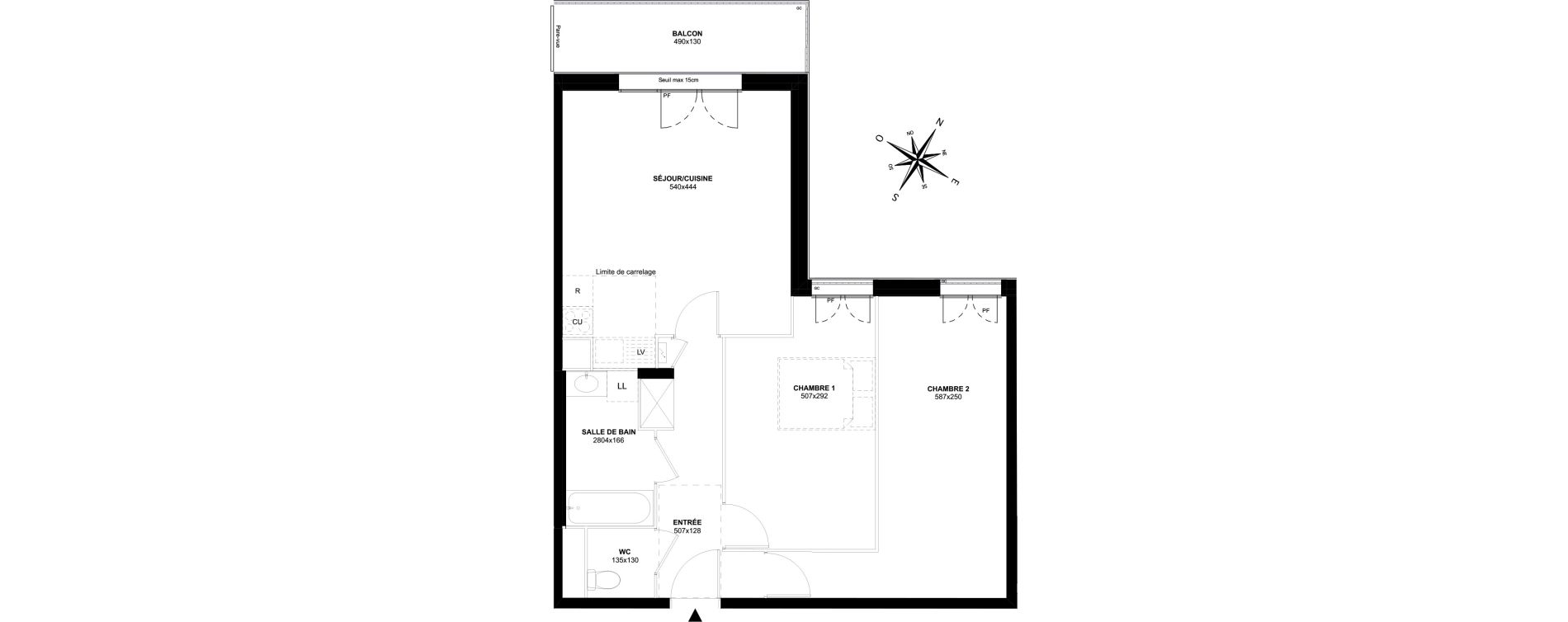 Appartement T3 de 65,79 m2 au Perreux-Sur-Marne Le thillard