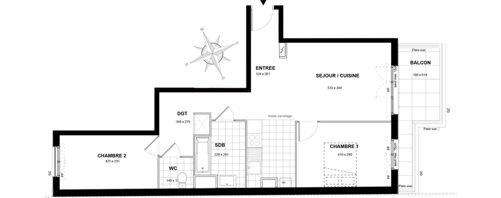 Appartement T3 de 64,83 m2 au Perreux-Sur-Marne Les siams