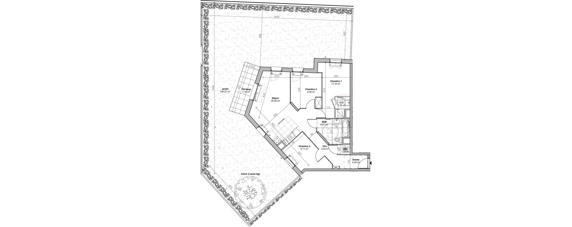 Appartement T4 de 72,76 m2 &agrave; L'Ha&yuml;-Les-Roses Le centre