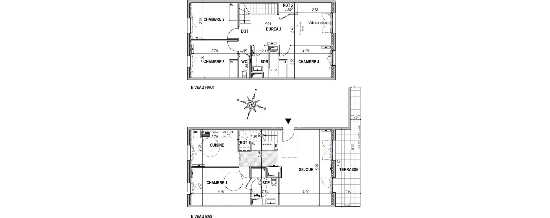 Duplex T5 de 113,24 m2 &agrave; L'Ha&yuml;-Les-Roses Paul hochart