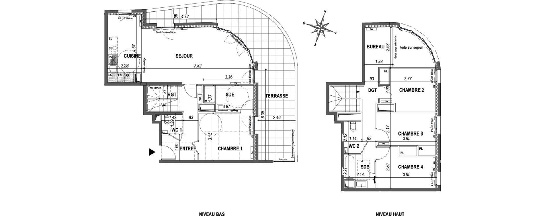 Duplex T5 de 111,63 m2 &agrave; L'Ha&yuml;-Les-Roses Paul hochart