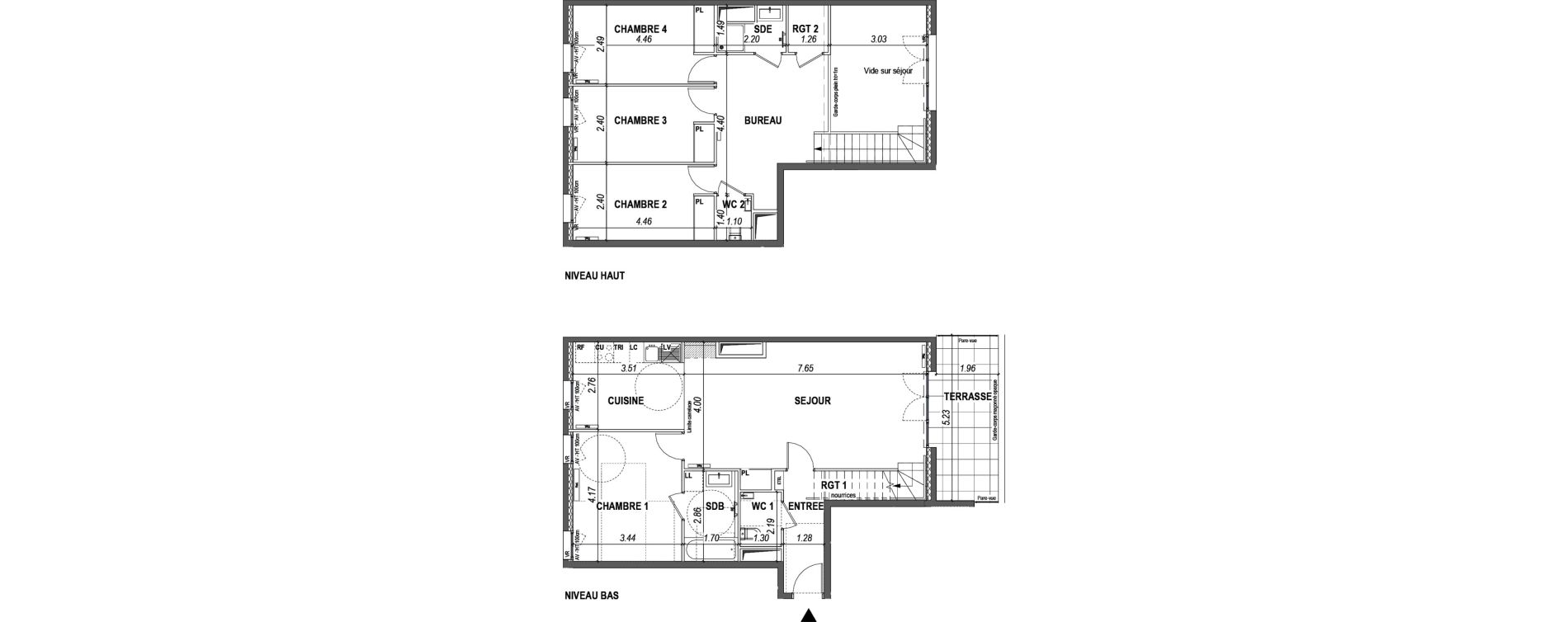 Duplex T5 de 118,77 m2 &agrave; L'Ha&yuml;-Les-Roses Paul hochart