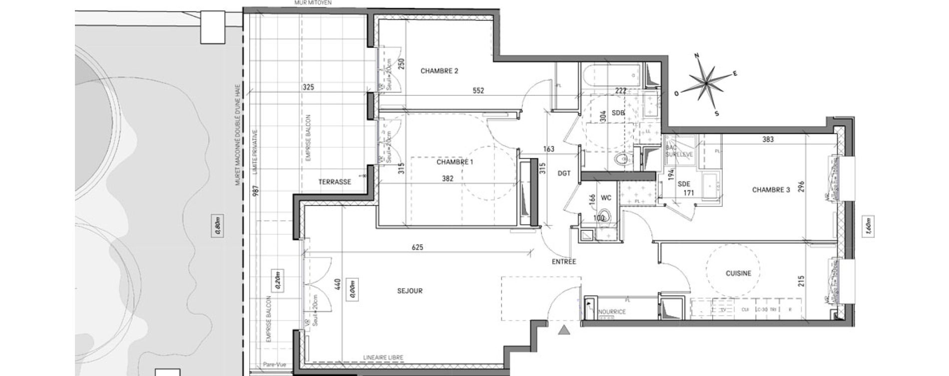 Appartement T4 de 92,56 m2 &agrave; L'Ha&yuml;-Les-Roses Centre
