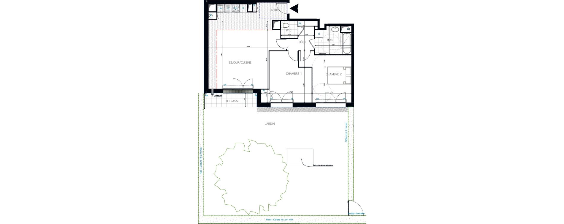 Appartement T3 de 73,87 m2 &agrave; Limeil-Br&eacute;vannes O c&oelig;ur de limeil