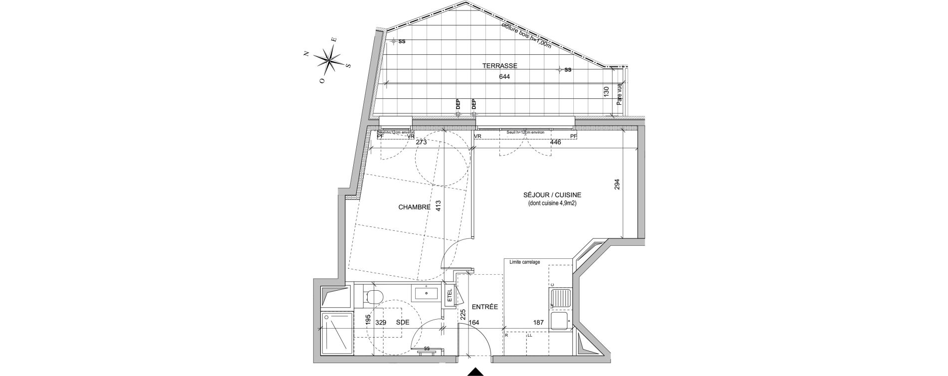 Appartement T2 de 41,95 m2 &agrave; Maisons-Alfort Centre vert de maison