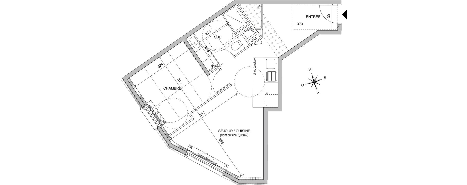 Appartement T2 de 43,70 m2 &agrave; Maisons-Alfort Centre vert de maison