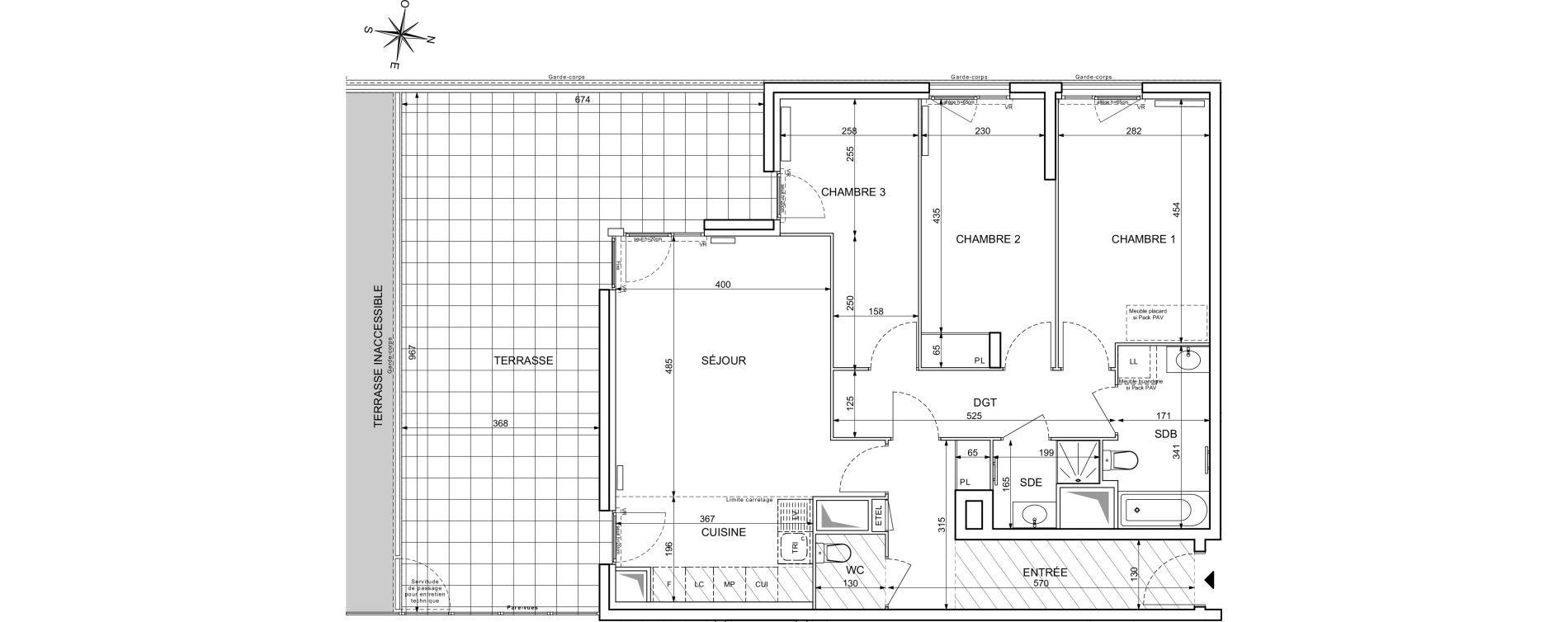 Appartement T4 de 90,36 m2 &agrave; Maisons-Alfort Centre vert de maison