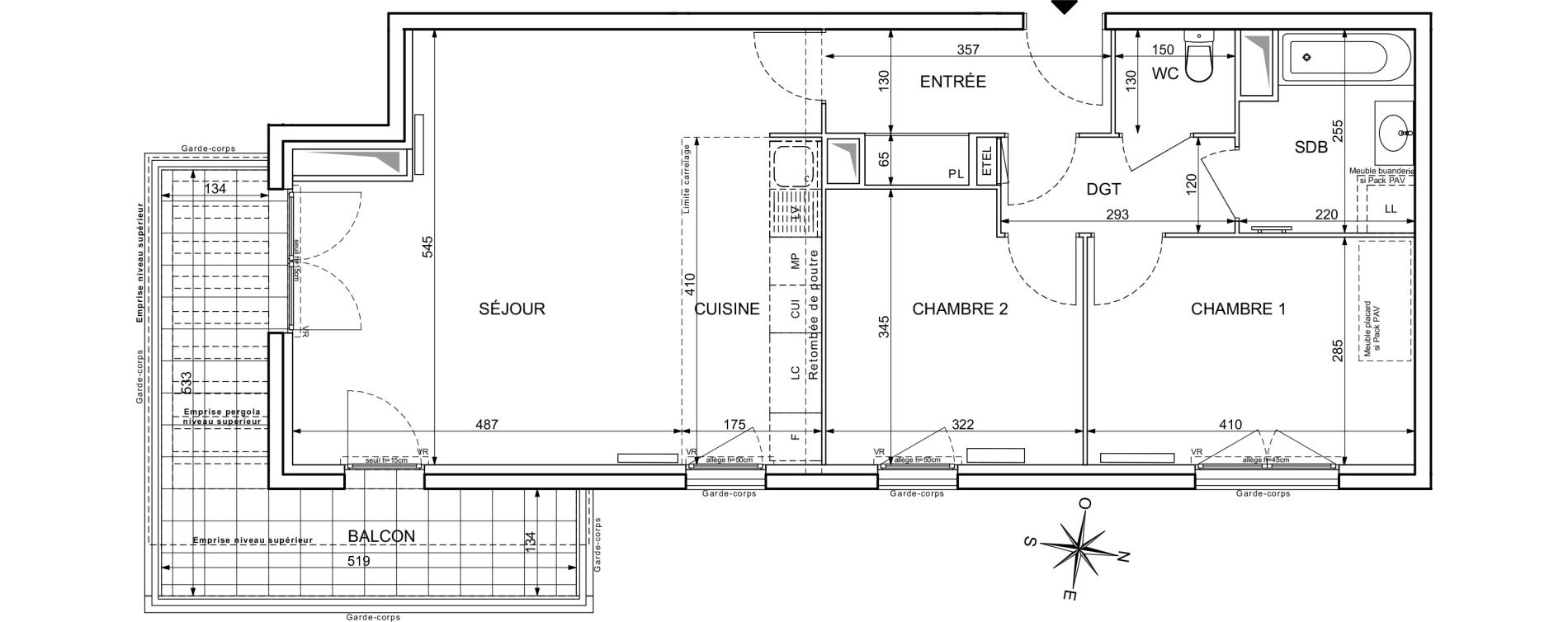 Appartement T3 de 71,47 m2 &agrave; Maisons-Alfort Centre vert de maison