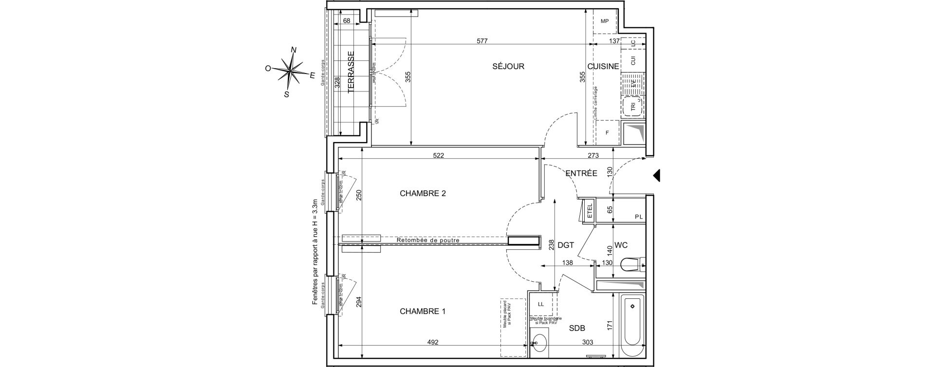 Appartement T3 de 66,68 m2 &agrave; Maisons-Alfort Centre vert de maison