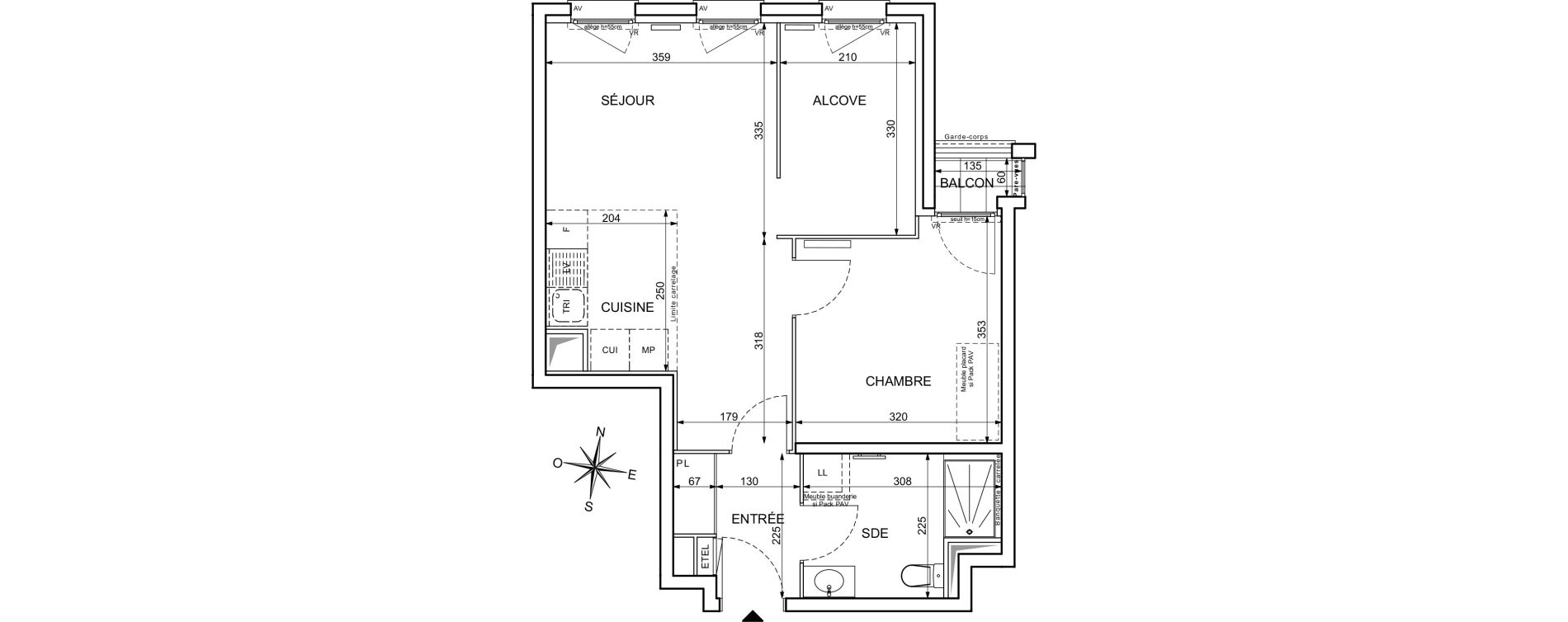 Appartement T2 de 49,14 m2 &agrave; Maisons-Alfort Centre vert de maison