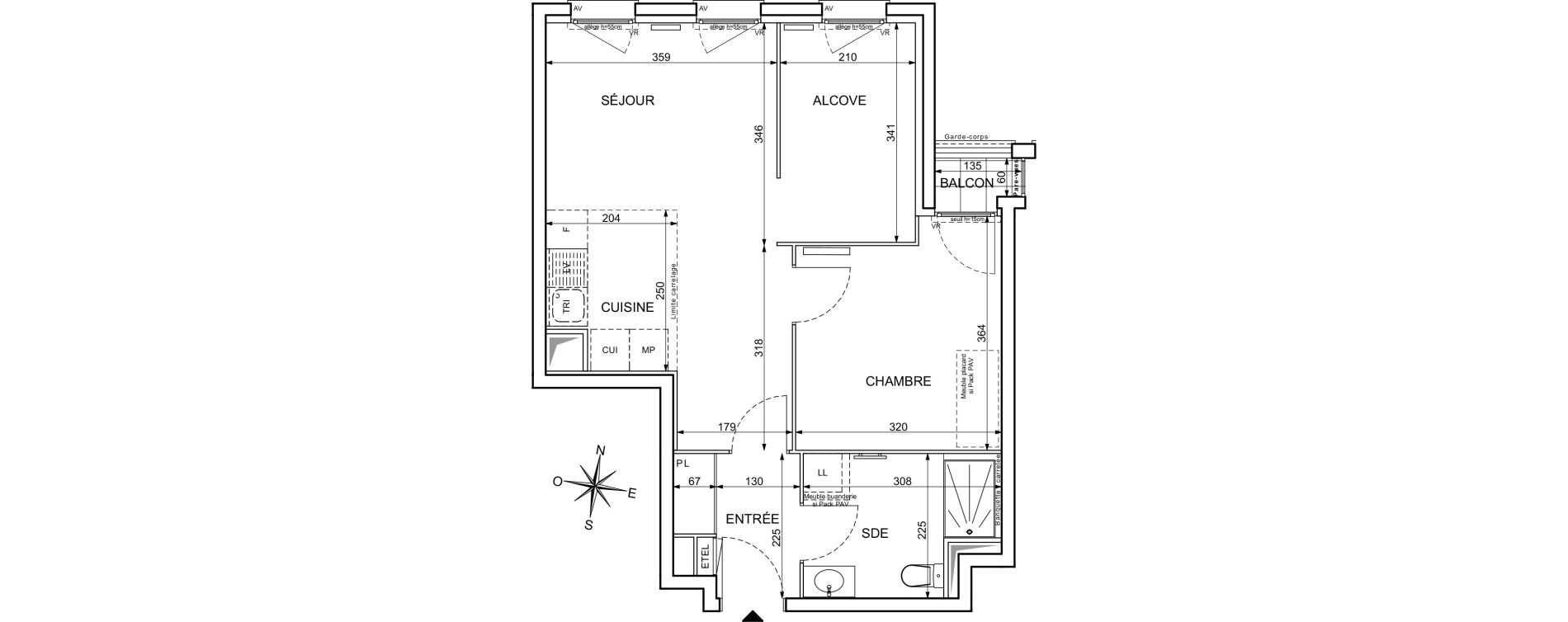 Appartement T2 de 49,49 m2 &agrave; Maisons-Alfort Centre vert de maison