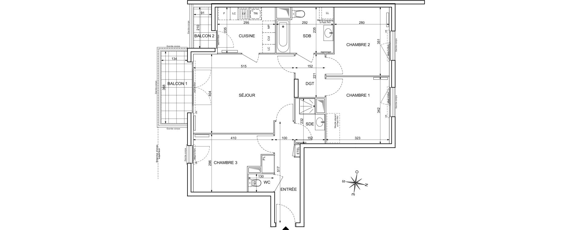 Appartement T4 de 79,04 m2 &agrave; Maisons-Alfort Centre vert de maison
