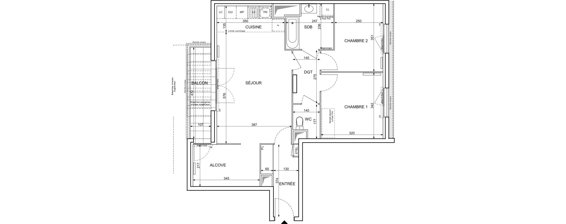 Appartement T3 de 71,02 m2 &agrave; Maisons-Alfort Centre vert de maison