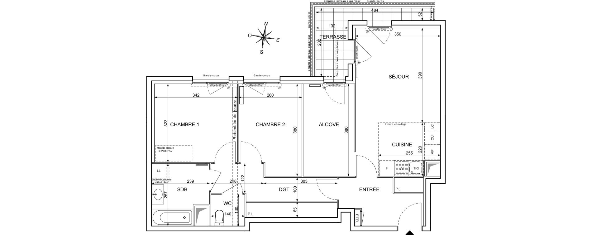 Appartement T3 de 71,27 m2 &agrave; Maisons-Alfort Centre vert de maison
