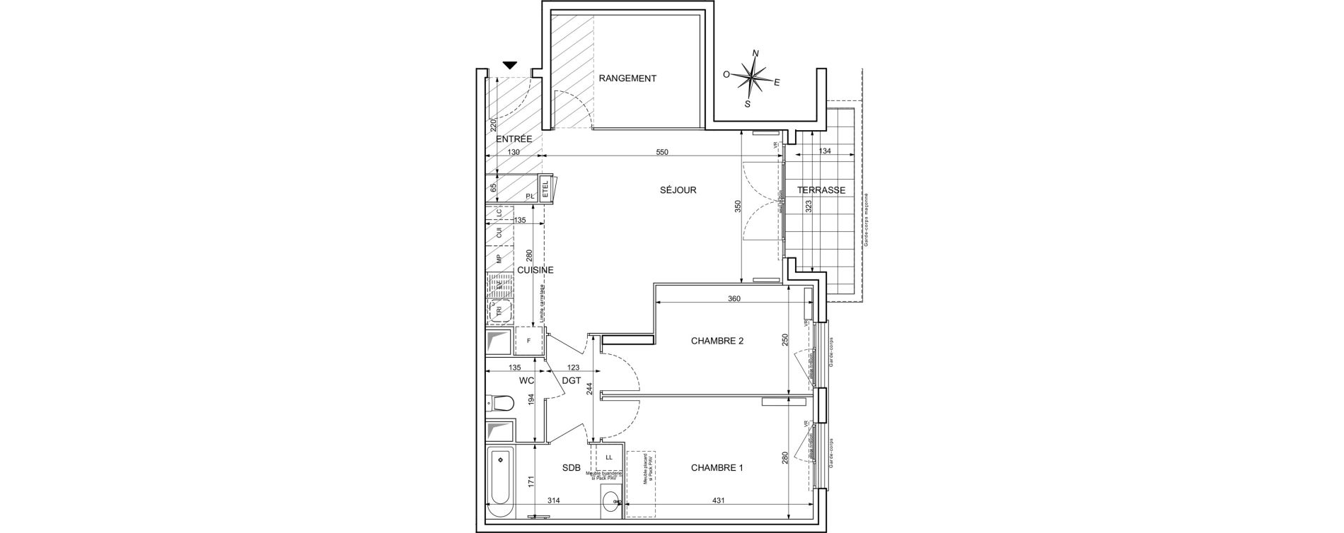 Appartement T3 de 72,14 m2 &agrave; Maisons-Alfort Centre vert de maison