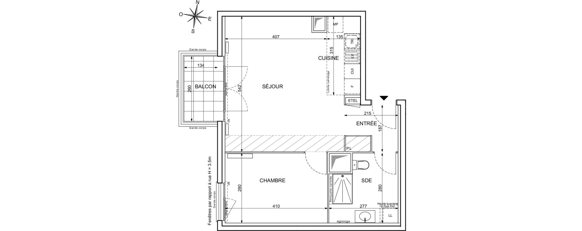 Appartement T2 de 49,92 m2 &agrave; Maisons-Alfort Centre vert de maison