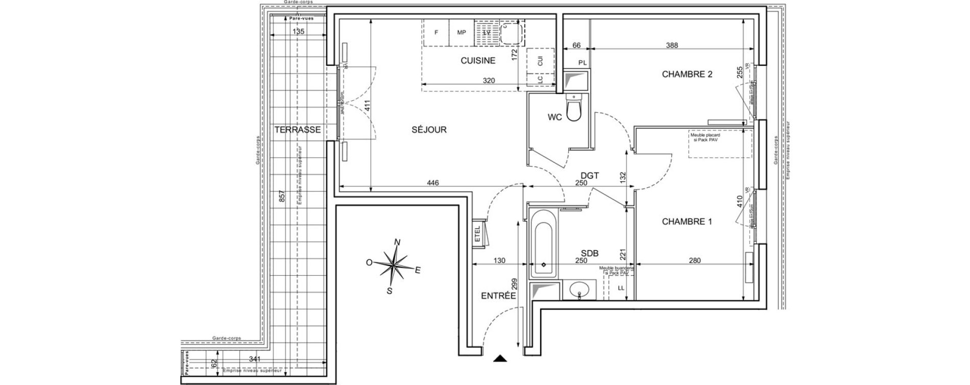 Appartement T3 de 57,02 m2 &agrave; Maisons-Alfort Centre vert de maison