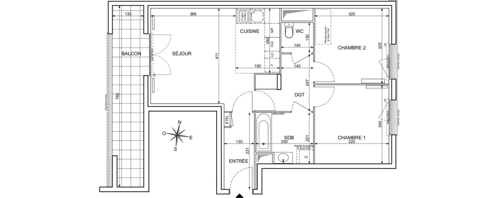 Appartement T3 de 59,27 m2 &agrave; Maisons-Alfort Centre vert de maison
