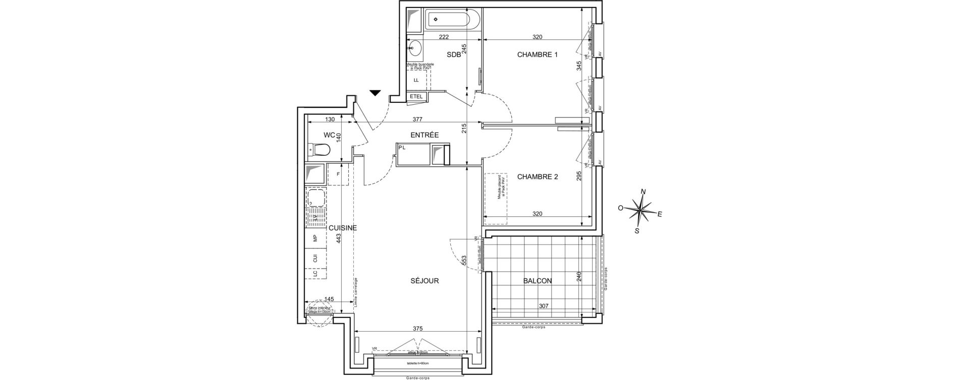 Appartement T3 de 61,35 m2 &agrave; Maisons-Alfort Centre vert de maison