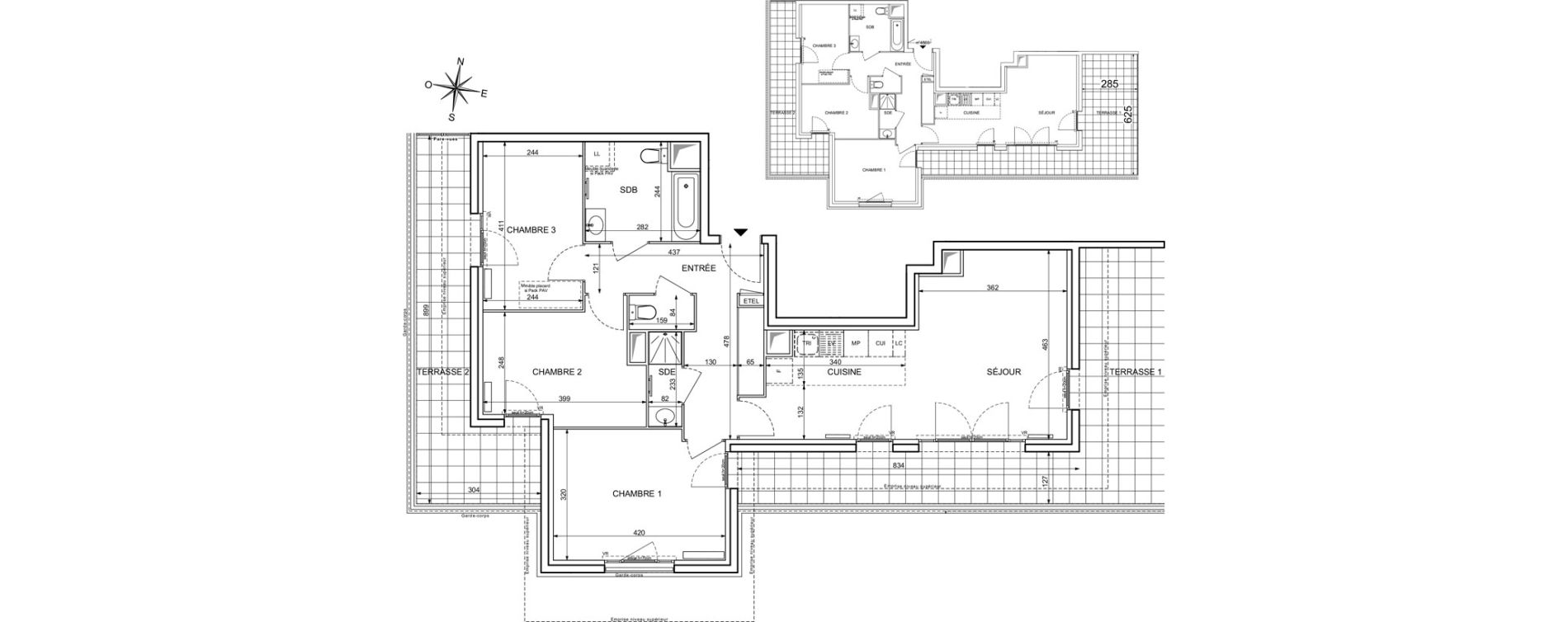 Appartement T4 de 80,49 m2 &agrave; Maisons-Alfort Centre vert de maison