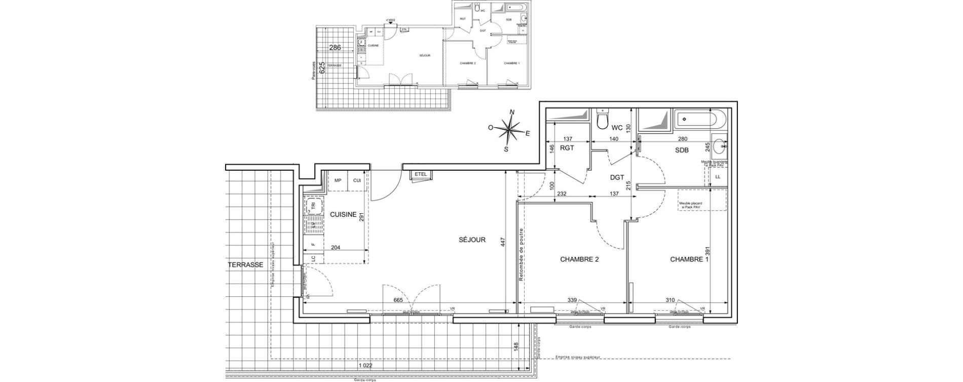 Appartement T3 de 66,77 m2 &agrave; Maisons-Alfort Centre vert de maison