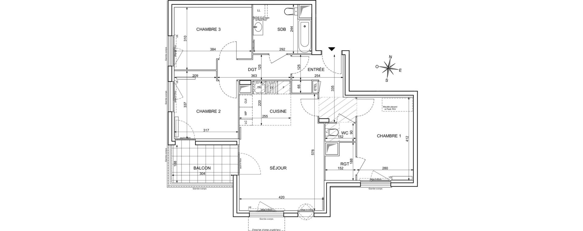 Appartement T4 de 79,18 m2 &agrave; Maisons-Alfort Centre vert de maison