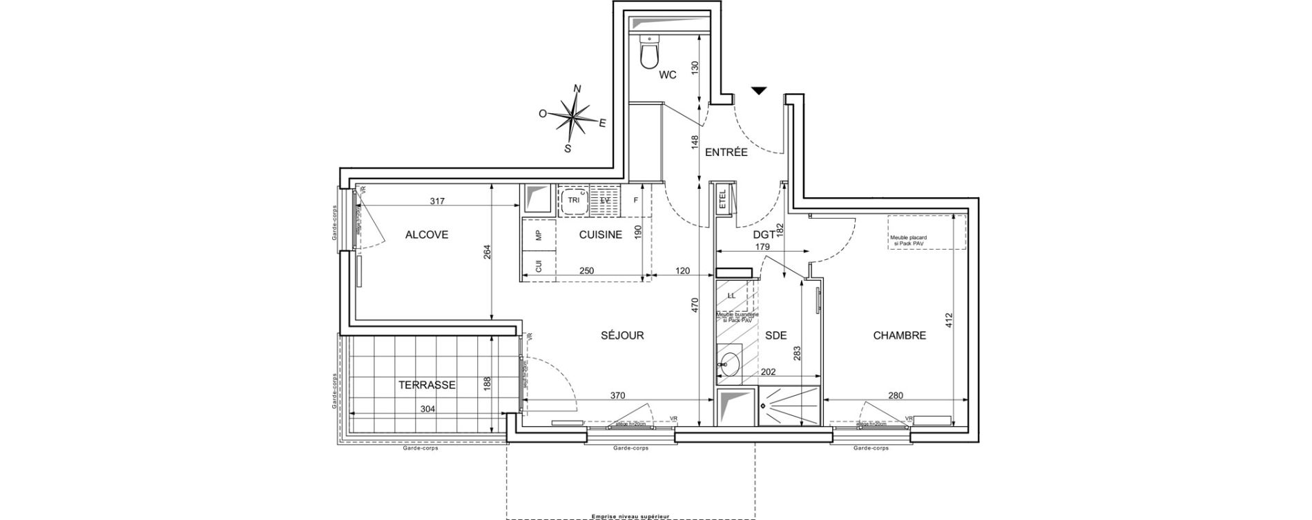 Appartement T2 de 51,59 m2 &agrave; Maisons-Alfort Centre vert de maison