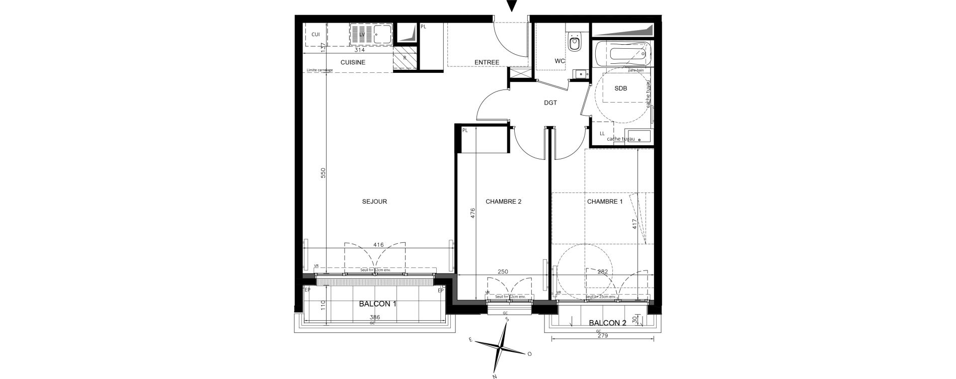 Appartement T3 de 66,55 m2 &agrave; Maisons-Alfort Alfort