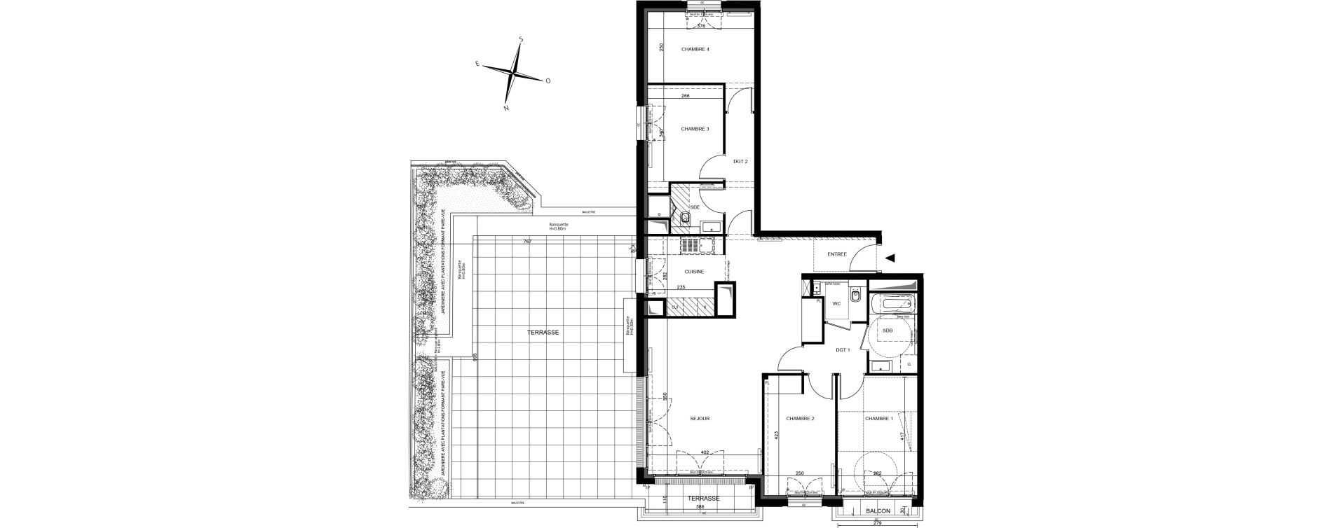 Appartement T5 de 104,00 m2 &agrave; Maisons-Alfort Alfort