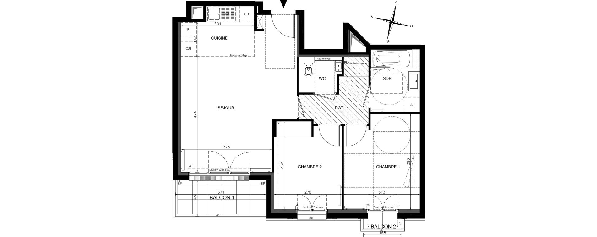Appartement T3 de 62,80 m2 &agrave; Maisons-Alfort Alfort